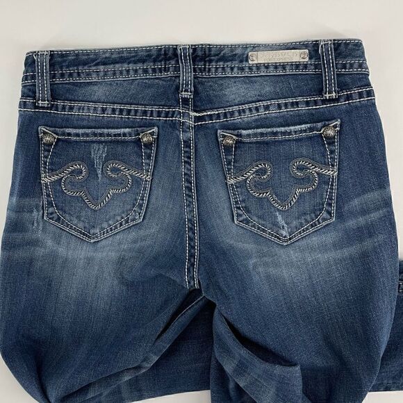 Express Rerock Low Rise Cropped Skinny Jeans - 2 - Picture 5 of 12